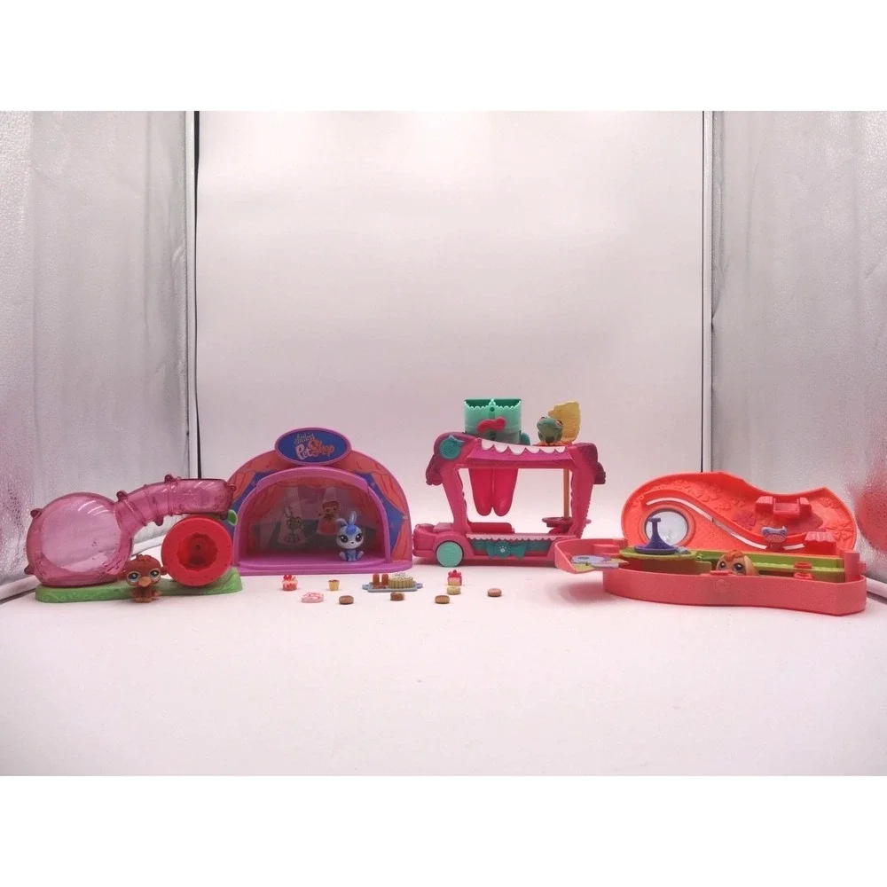Littlest Pet Shop Hamster Tunnel Delights Treat Truck Light Up Stage Tiniest Min